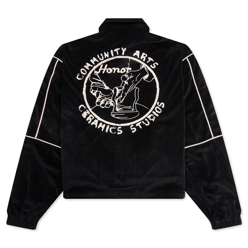 Piping Track Jacket - Black Male Product Image