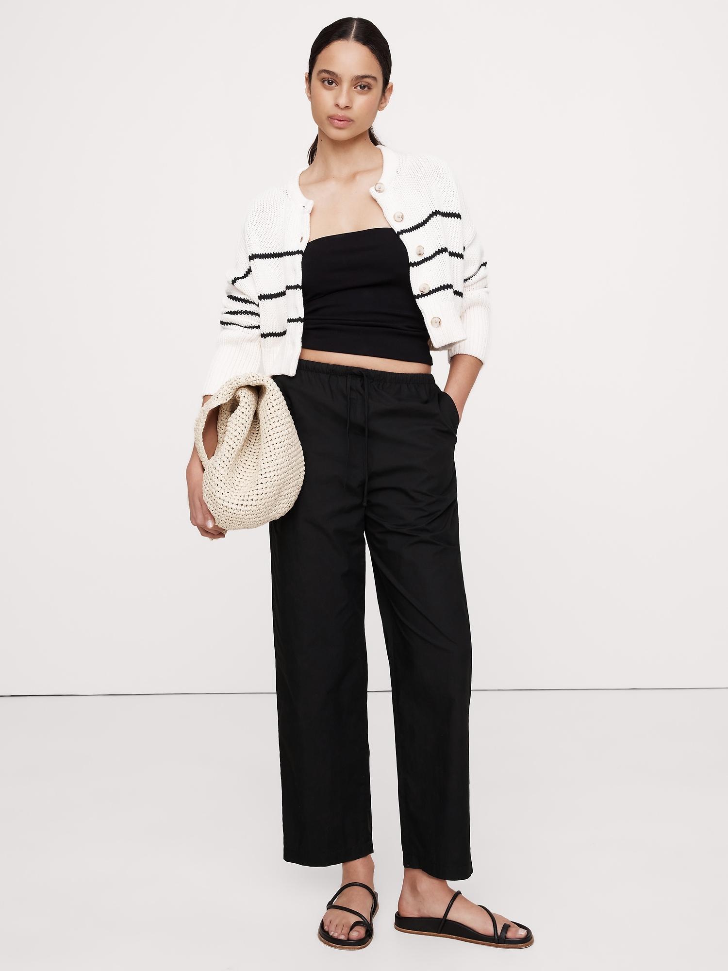 Cotton Poplin Pull-On Pant Product Image
