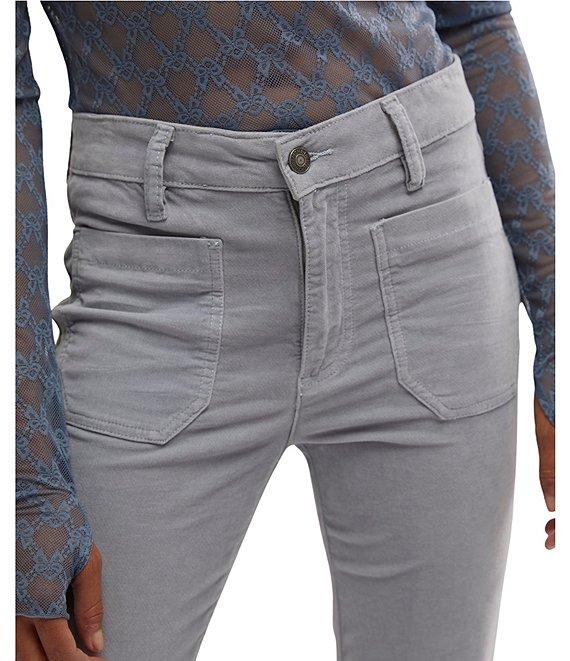 Free People High Time Kick Flare Mid Rise Slim Fit Pant Product Image