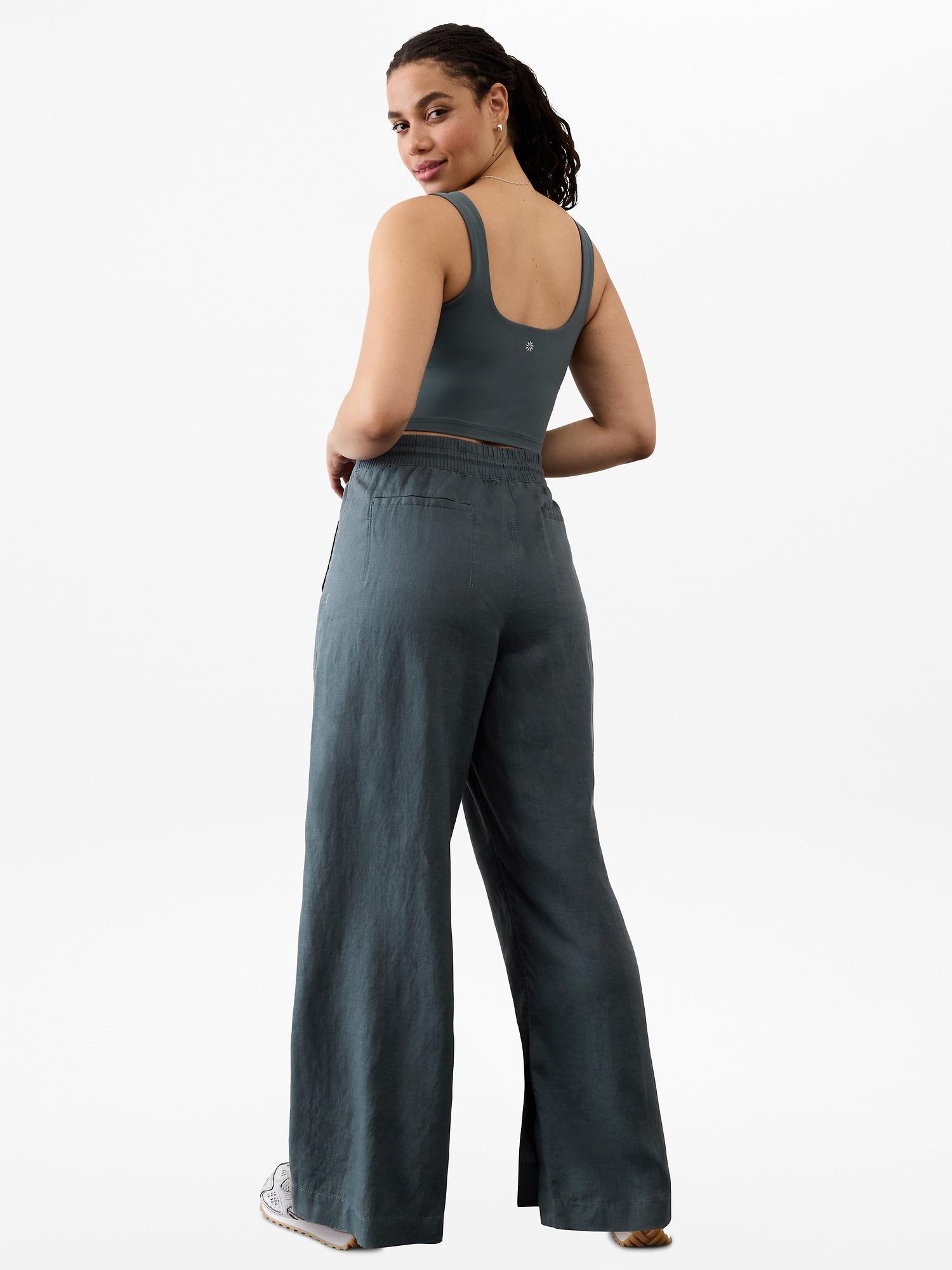 Retreat Linen High Rise Wide Leg Pant Product Image