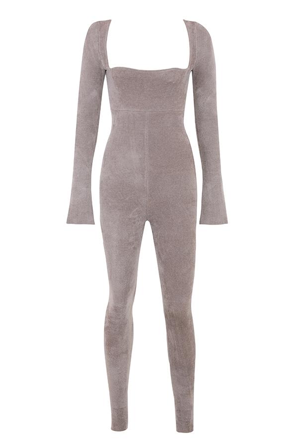 Isis  mink heavy chenille loungewear jumpsuit - sale Product Image