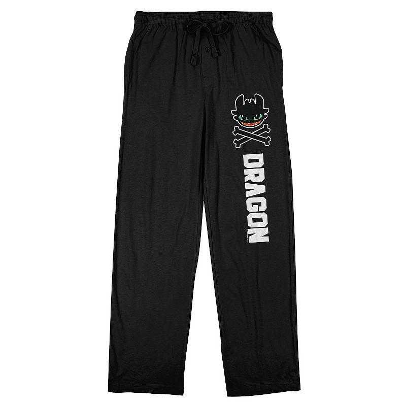 Men's How To Train Your Dragon Toothless Art Pajama Pants,  Product Image