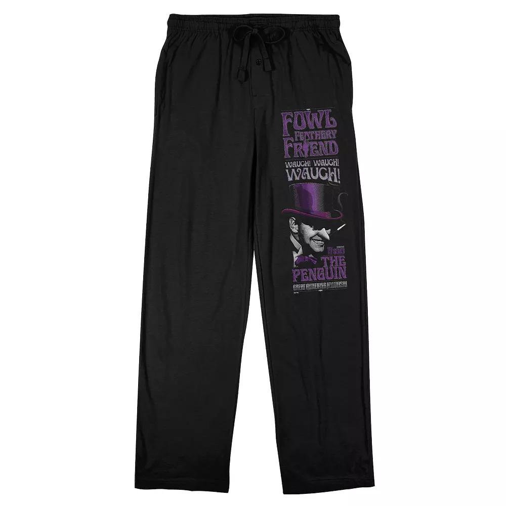 Men's DC Comics The Penguin "Fowl Feathery Friend" Pajama Pants,  Product Image