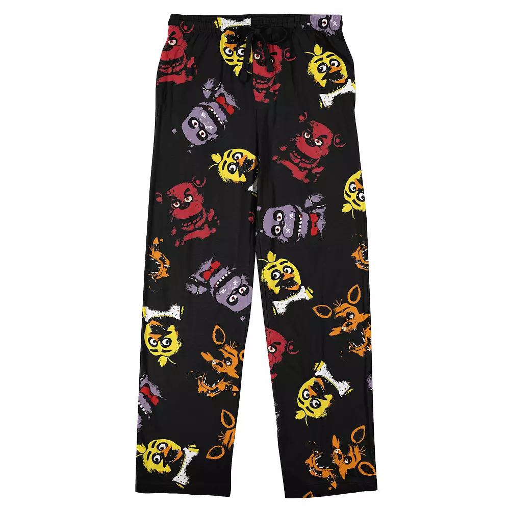 Men's Five Nights At Freddy's Pajama Pants, Size: XXL, Black Product Image
