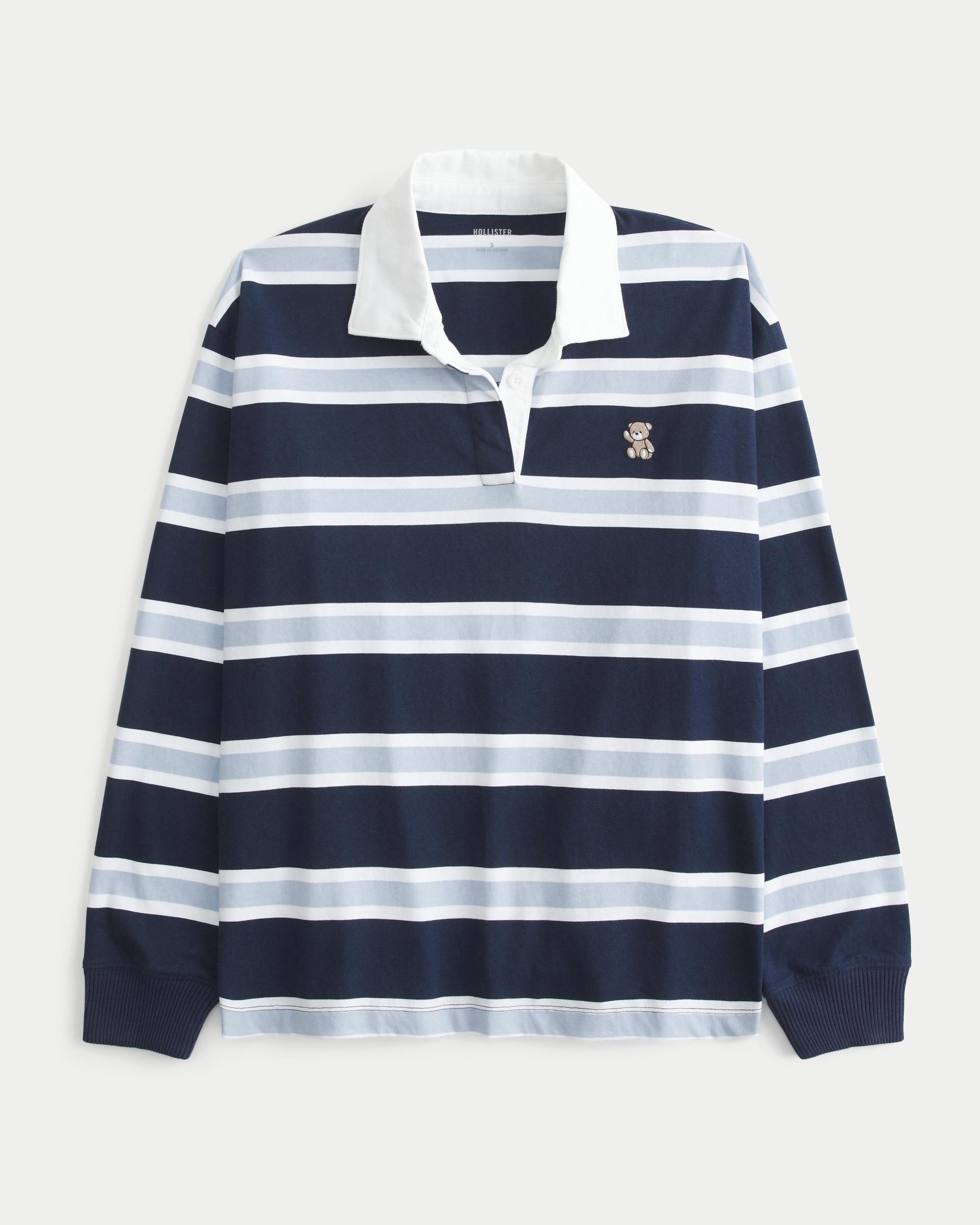 Easy Teddy Bear Graphic Rugby Polo Product Image