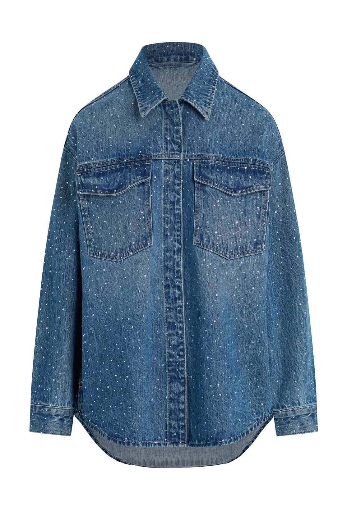 The Katrina Crystal Shirt Jacket Product Image
