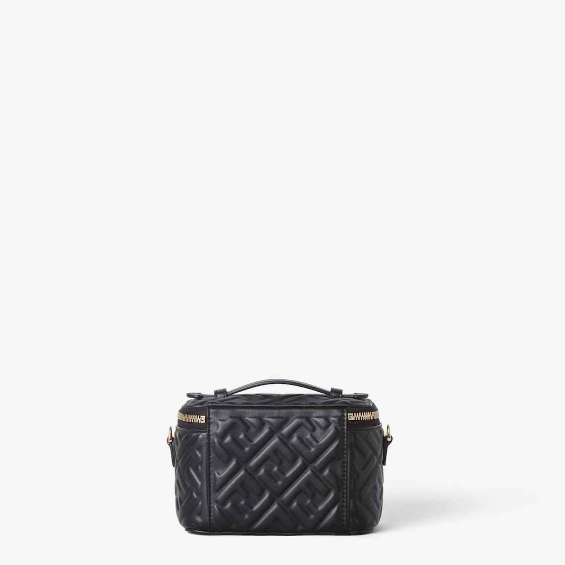 Fendi VanityBlack nappa leather mini-bag with FF motif Product Image