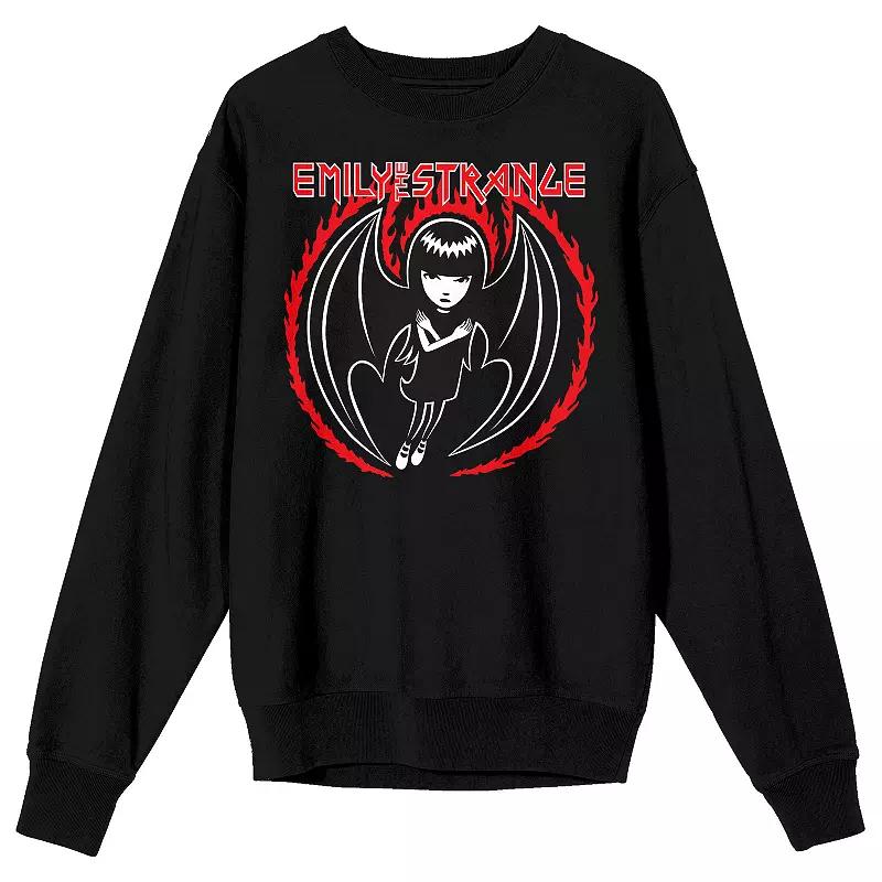 Men's Emily The Strange Character Sweatshirt, Size: Medium, Black Product Image
