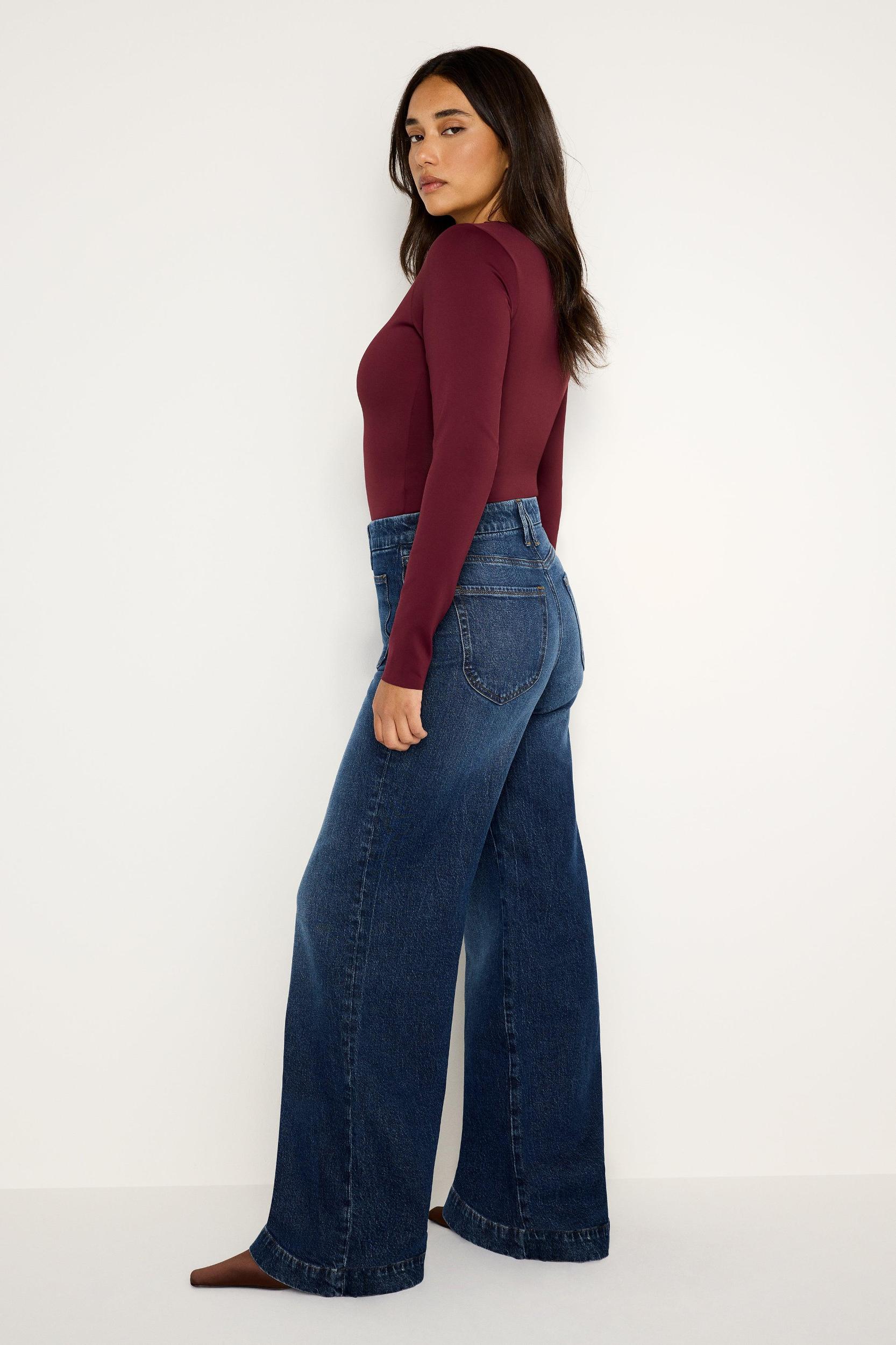 GOOD WAIST PALAZZO JEANS | INDIGO759 Product Image