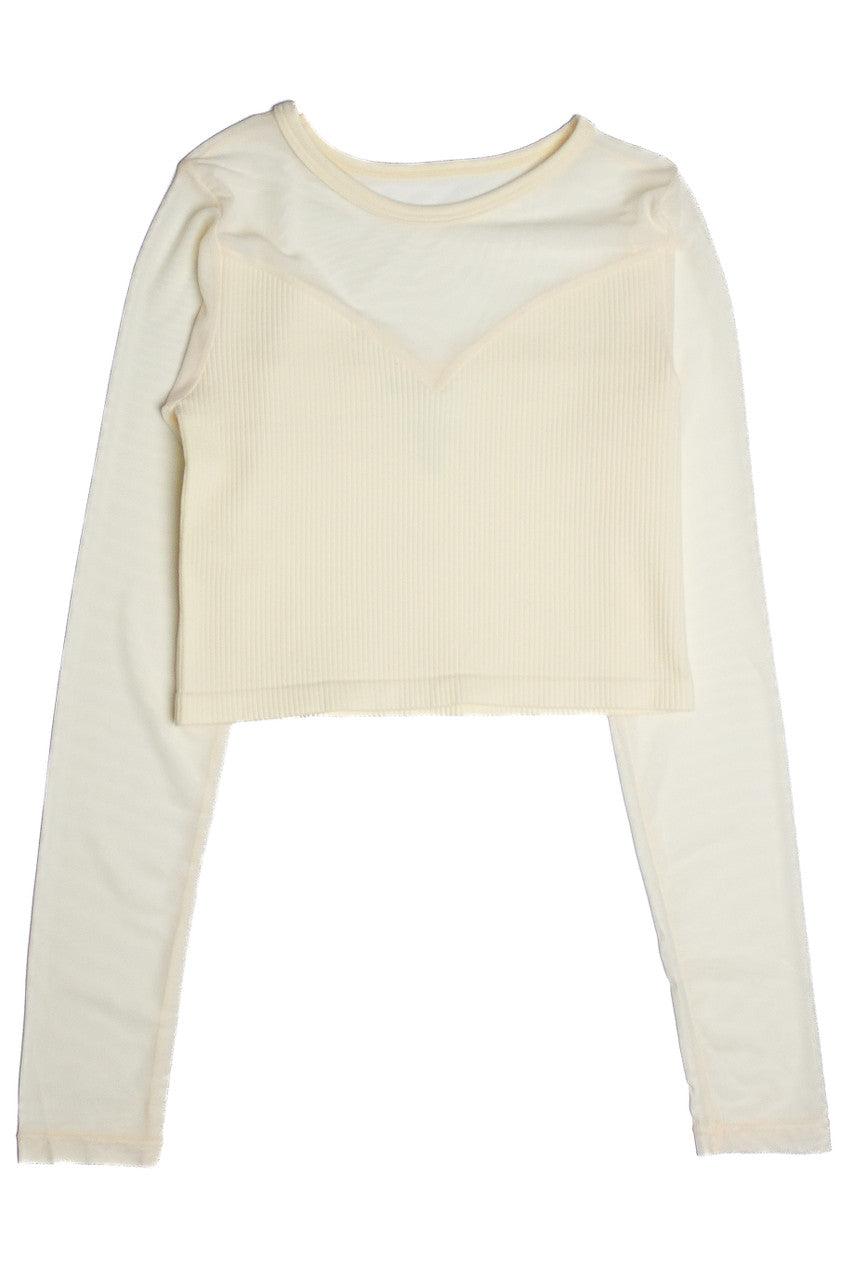 Illusion Mesh Seamless Top Product Image