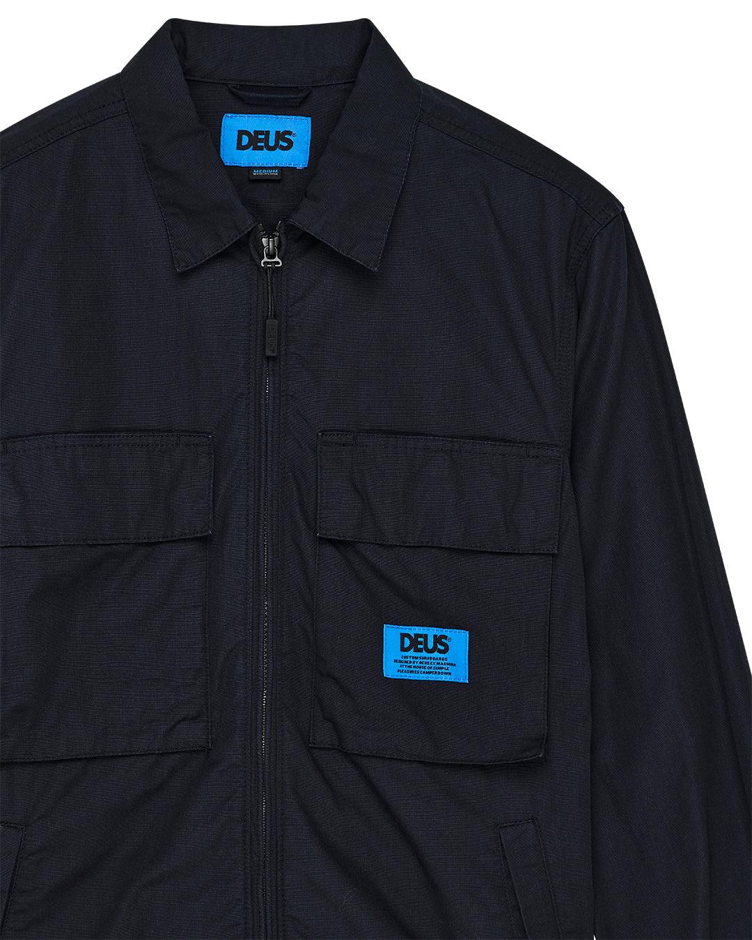 Duck Dive Zip Shirt - Black Product Image