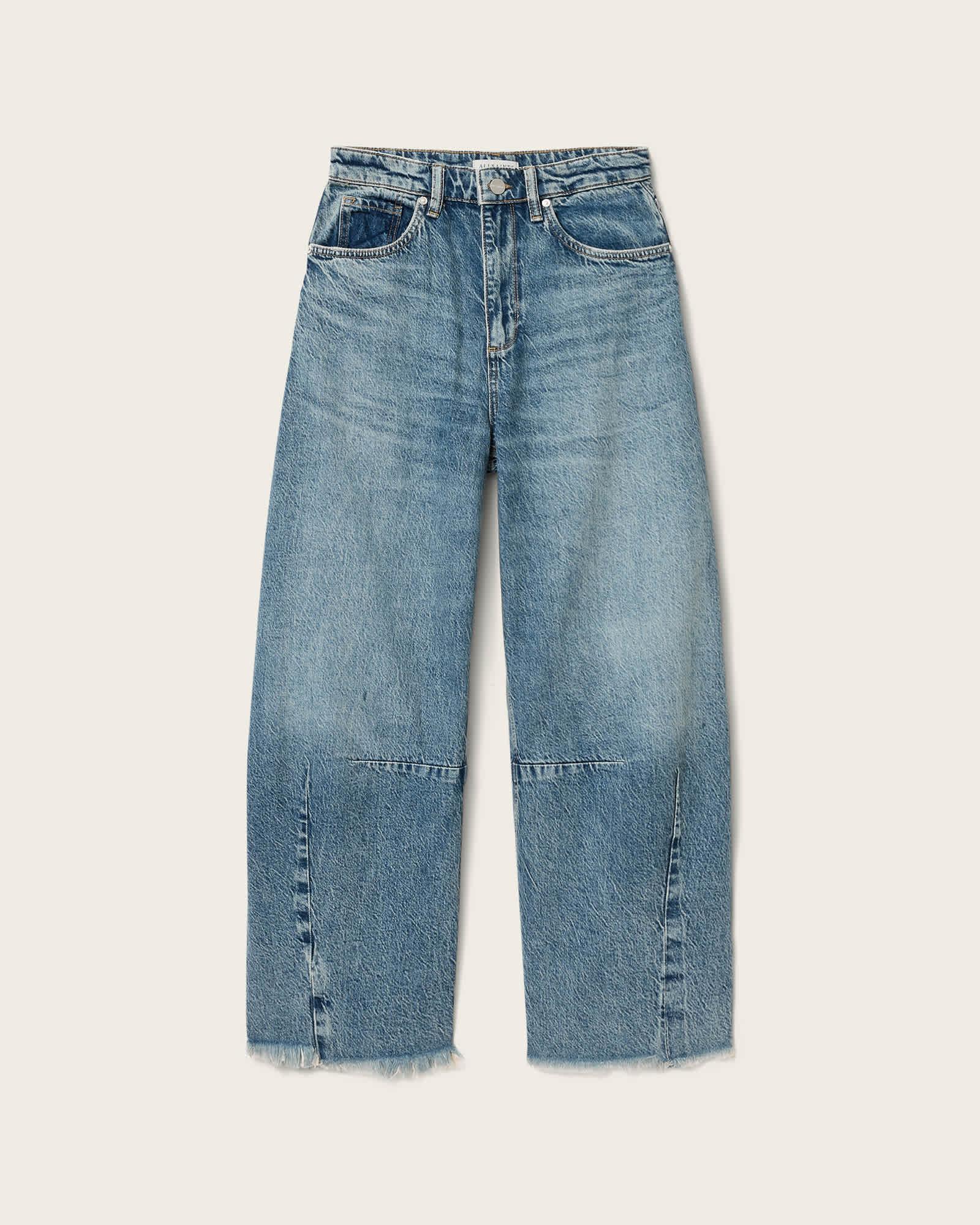 Payton Barrel Leg Jeans Vintage Indigo | ALLSAINTS US Product Image