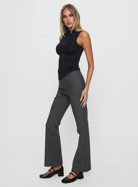 Everyday Flared Pants Slate Grey Product Image