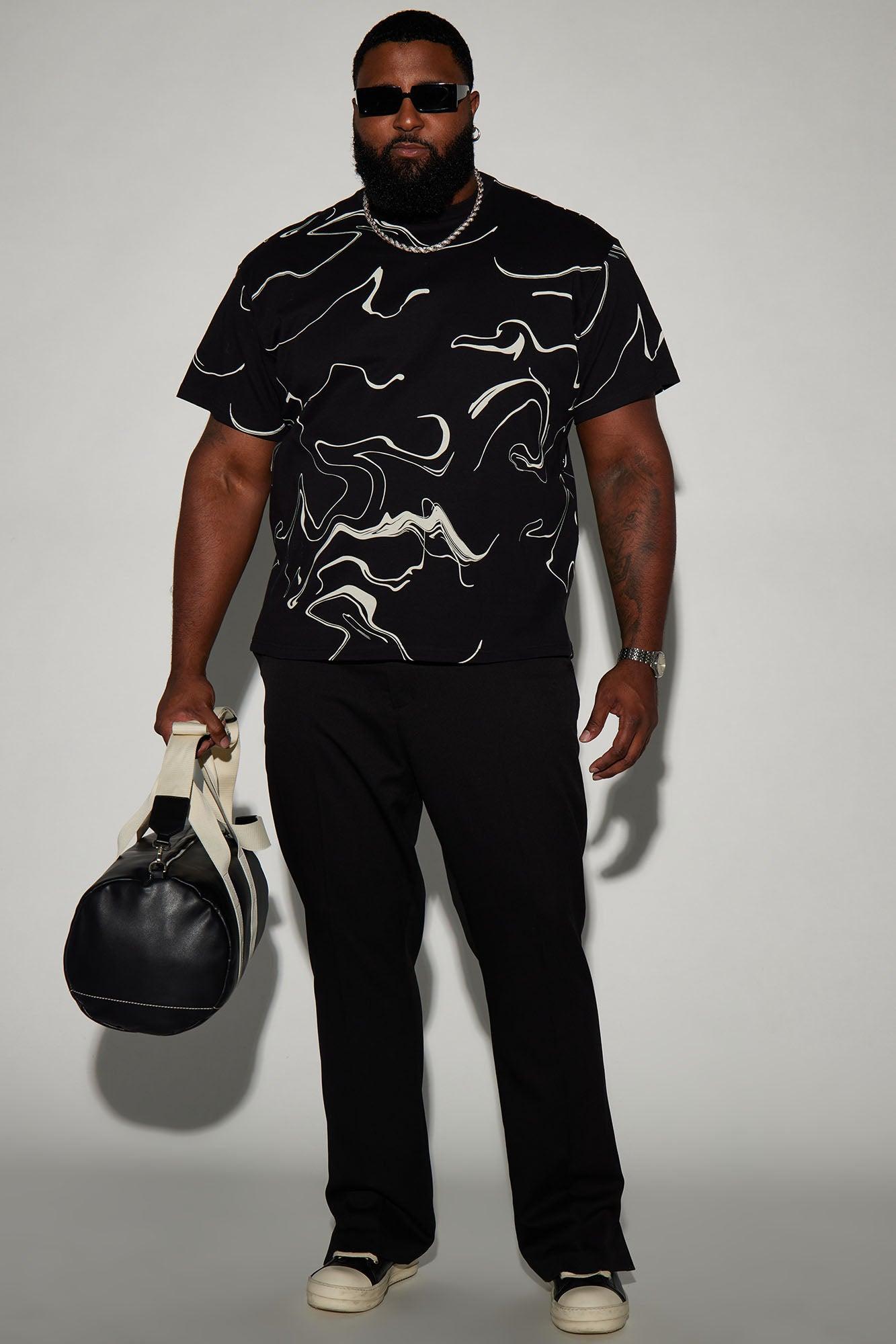 All In Marble Short Sleeve Tee - Black/combo Product Image