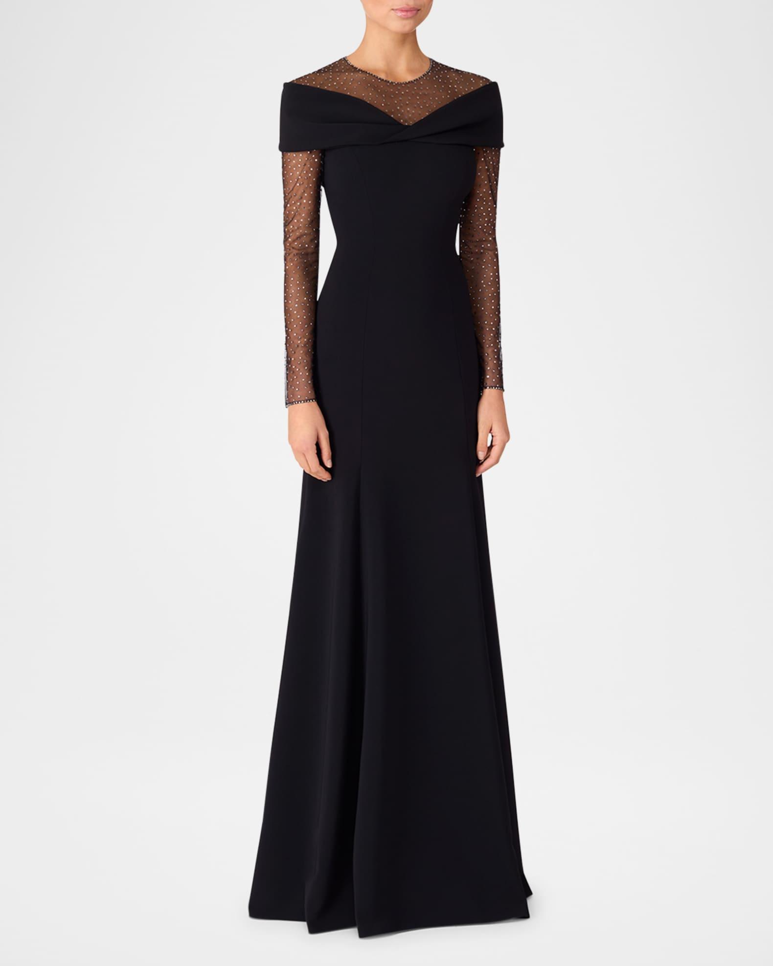 Etienne Crystal Illusion Off-The-Shoulder Gown Product Image