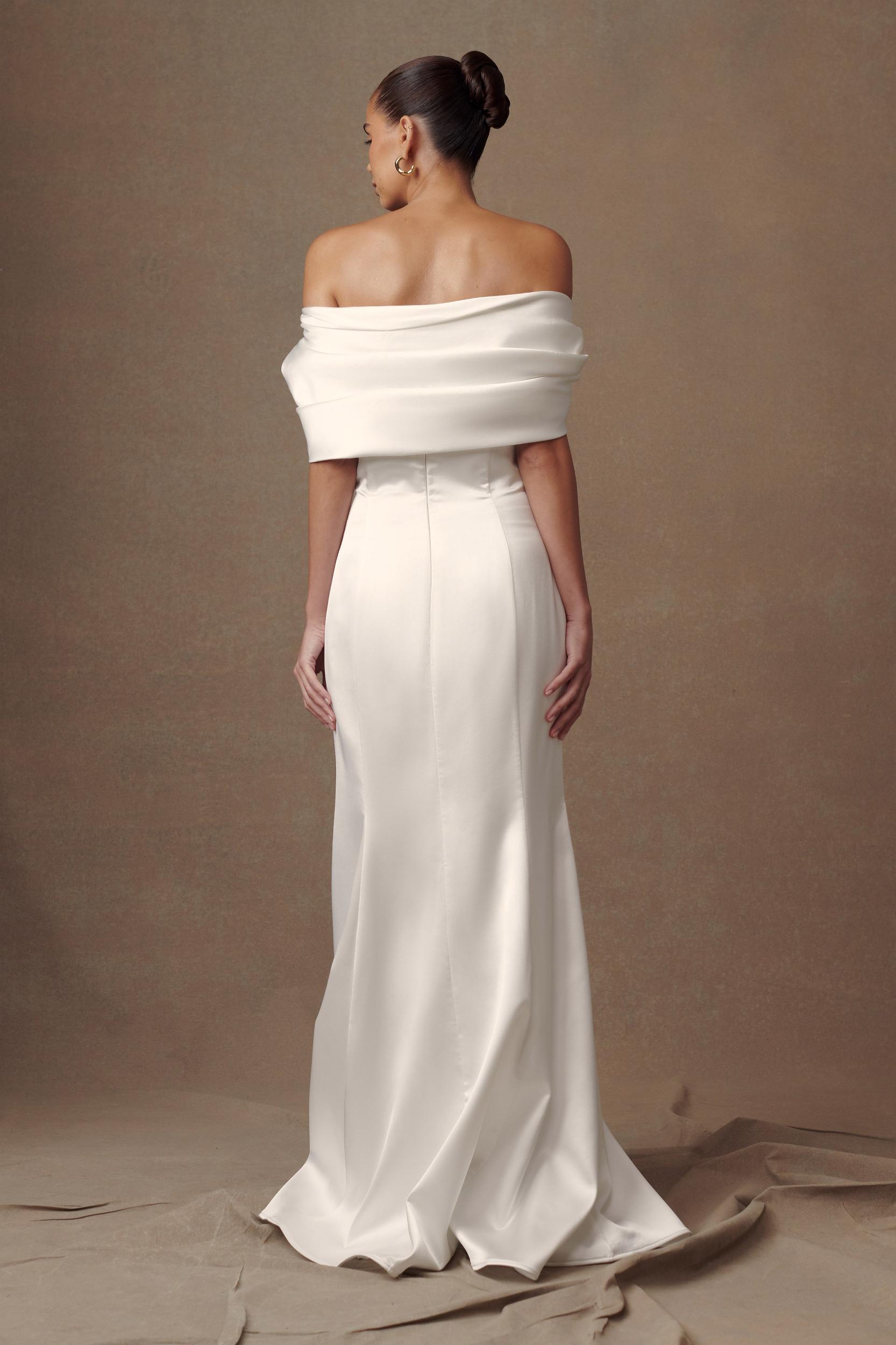 Saosire Satin Wedding Gown - White Product Image