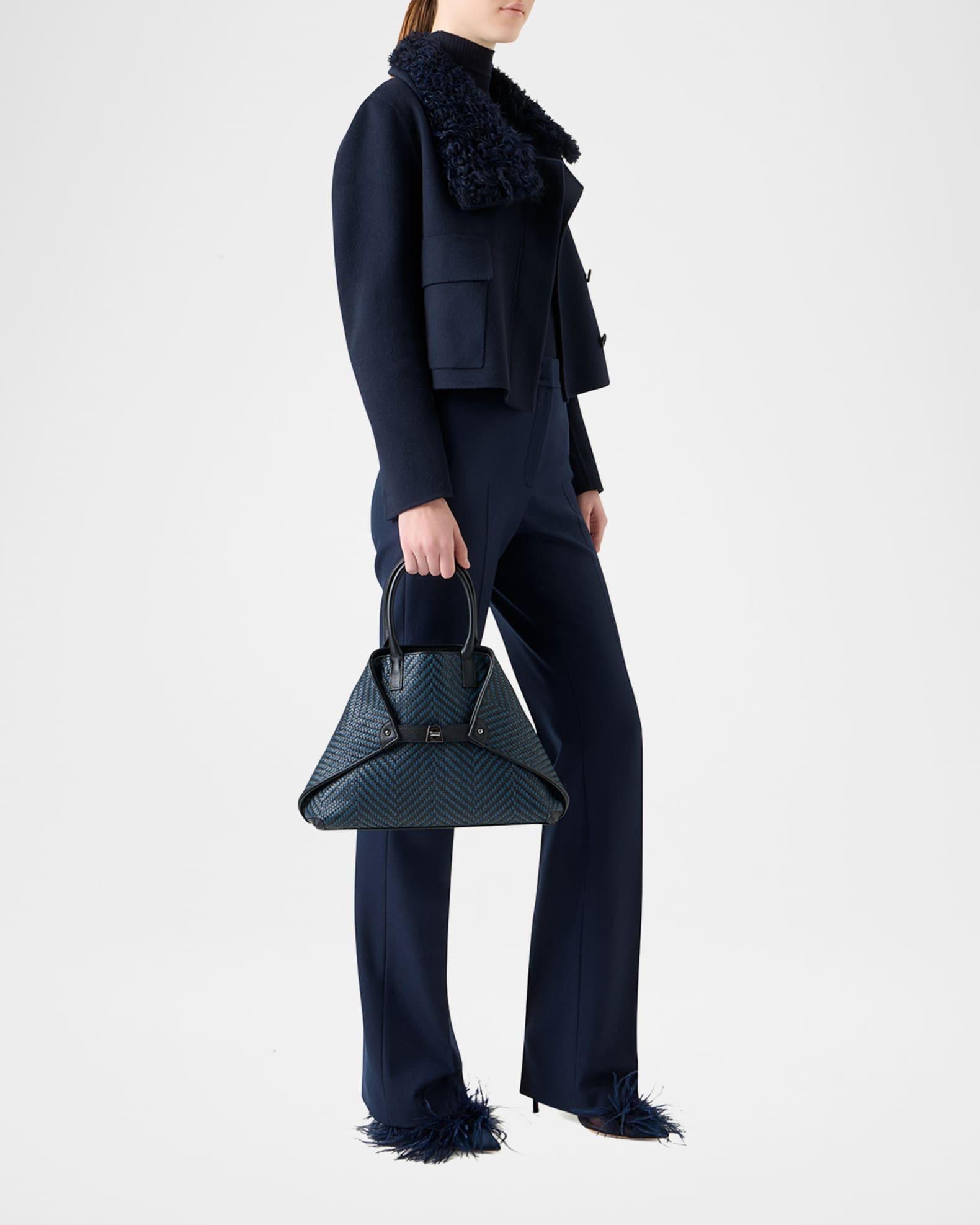 Ai Small Plaid Braided Top-Handle Bag Product Image