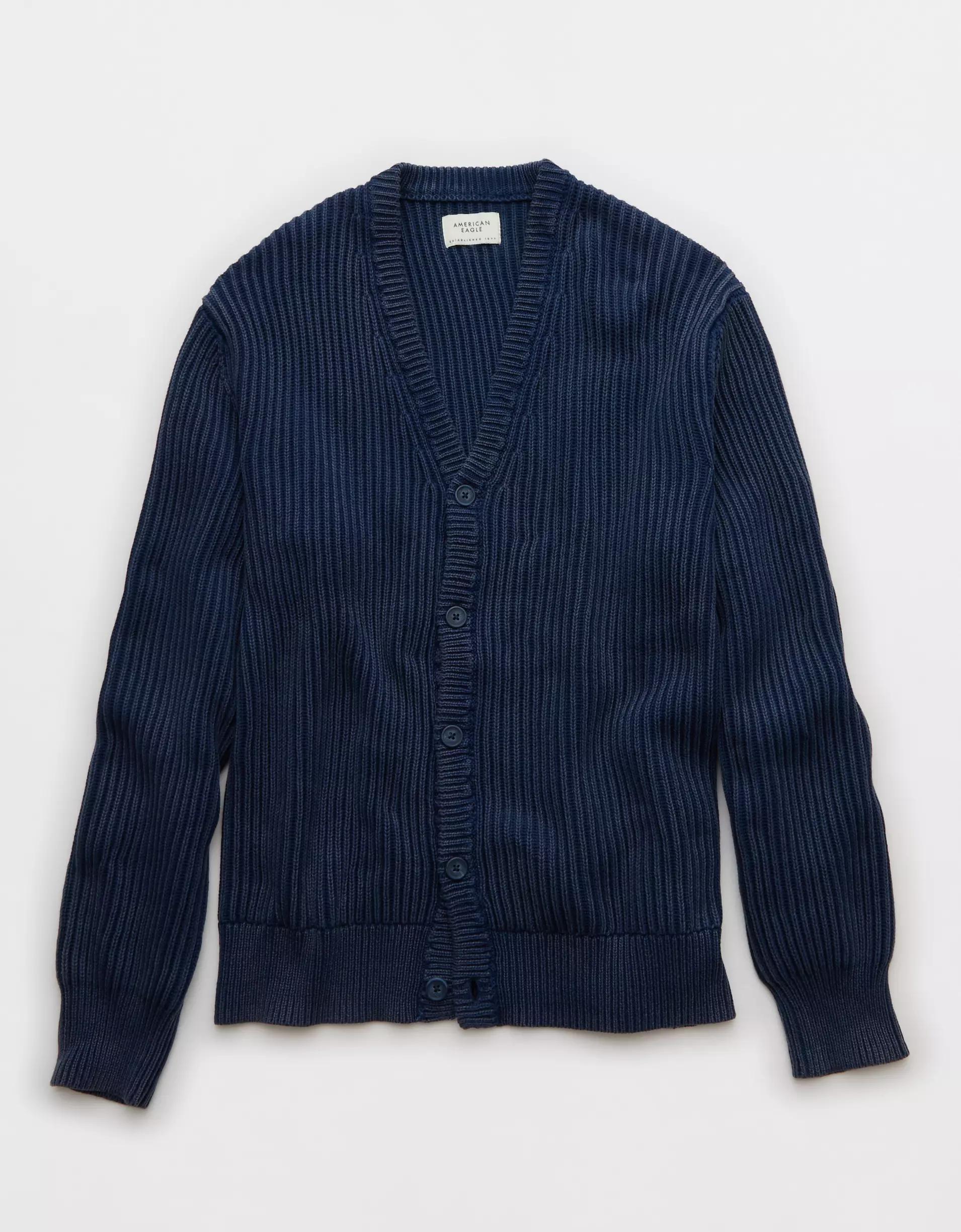 AE Washed Shaker Cardigan Product Image