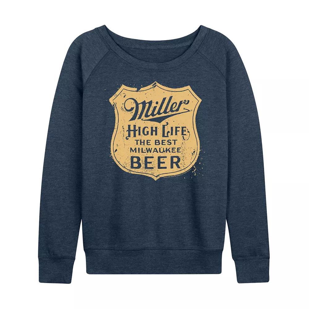 Women's Miller High Life Vintage Crest Lightweight French Terry Sweatshirt,  Product Image