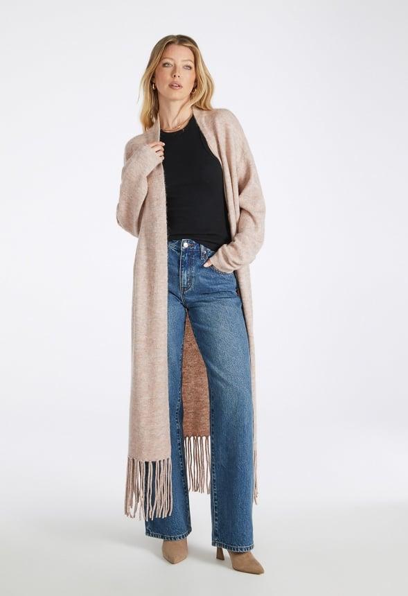 JustFab Margaux Platform Loafer Pump Womens Black/ White Size 8.5 Product Image