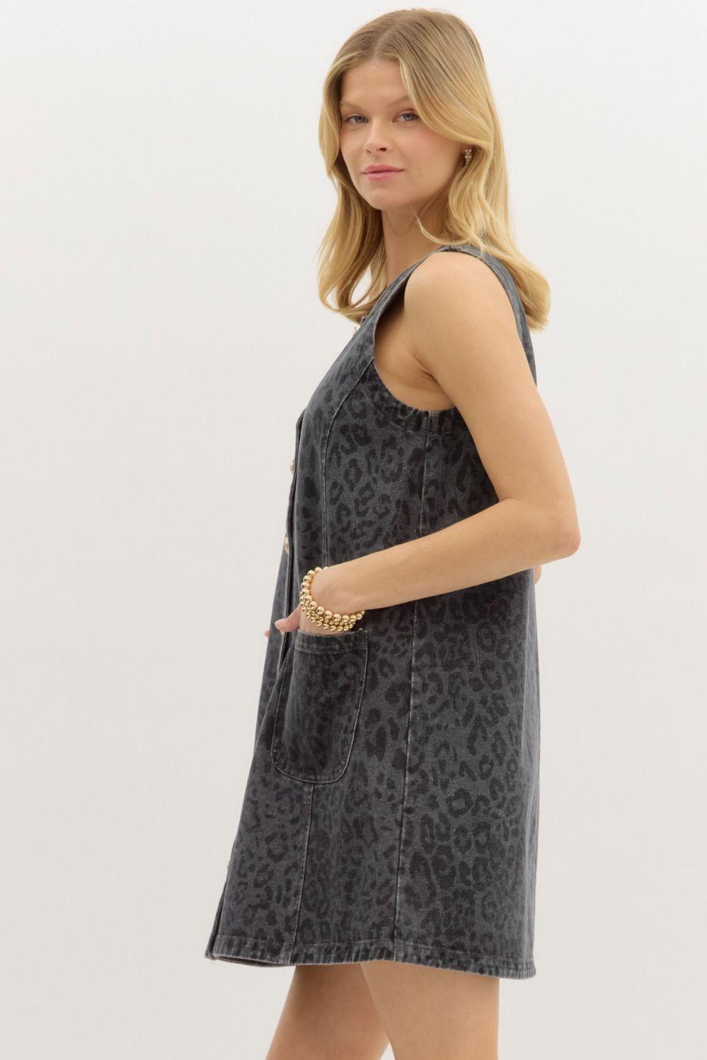 Wild Side Denim Dress Product Image