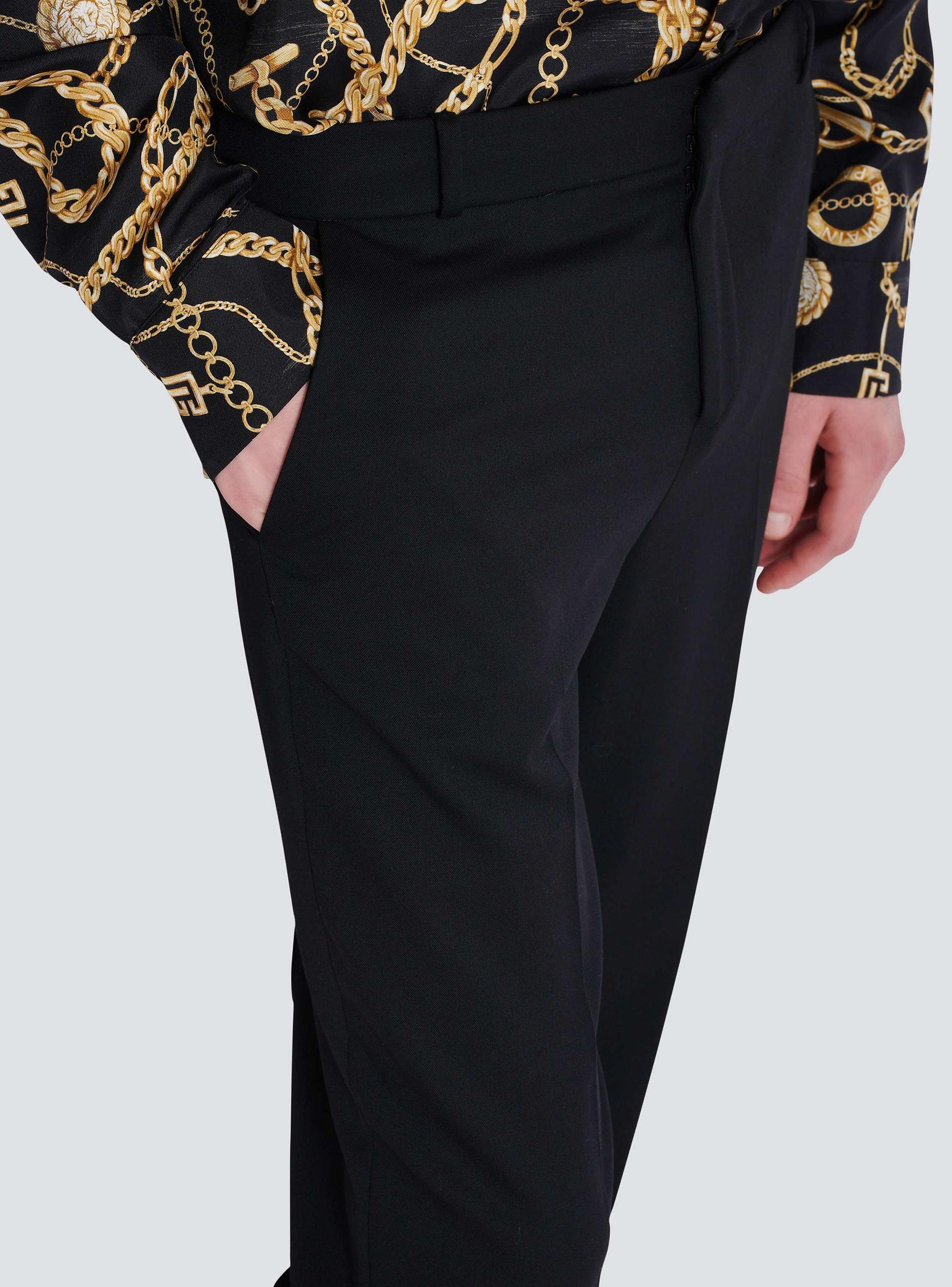 Straight-leg tailored wool trousers Product Image