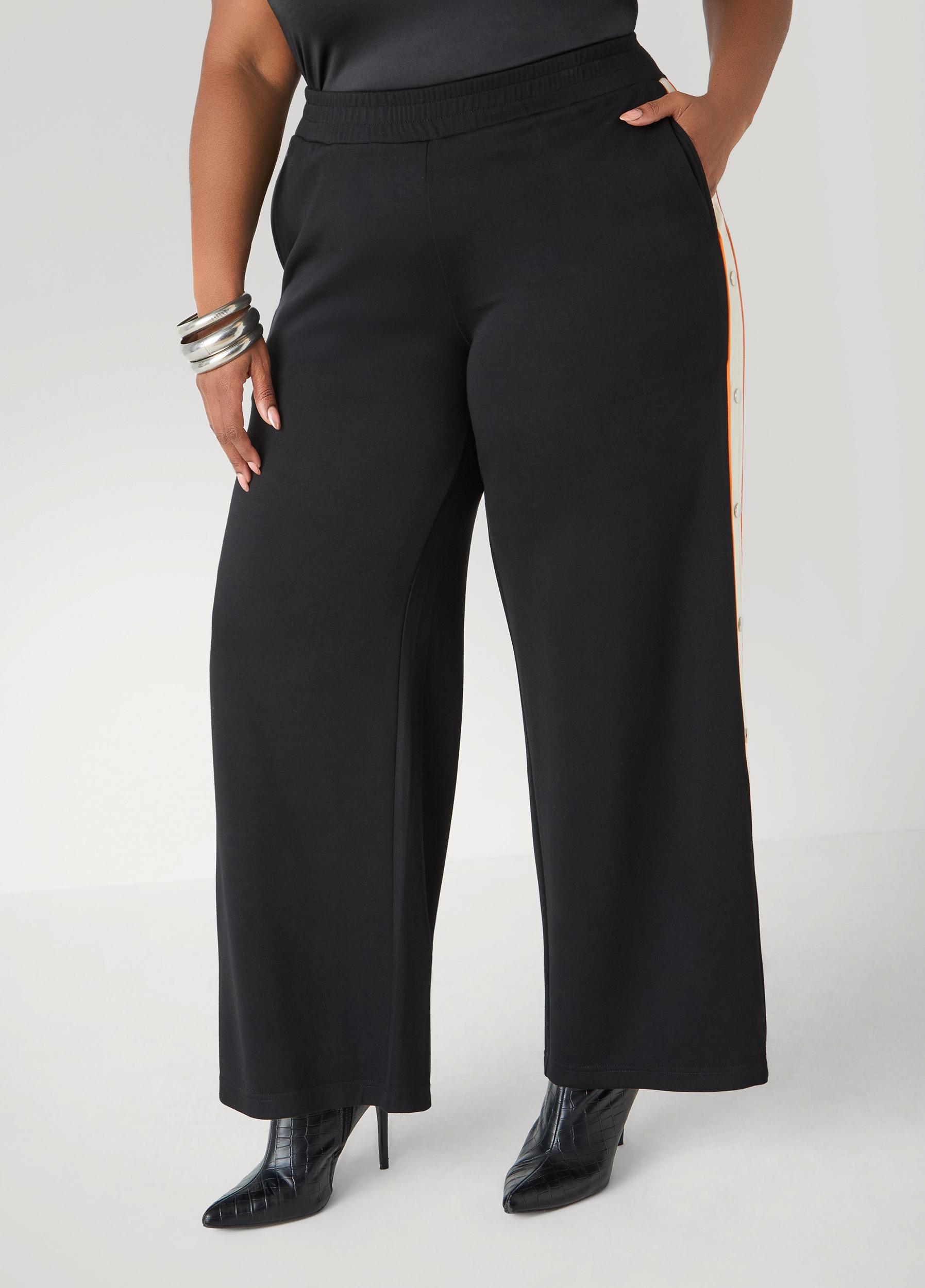 Snap Detailed Jersey Track Pants Product Image