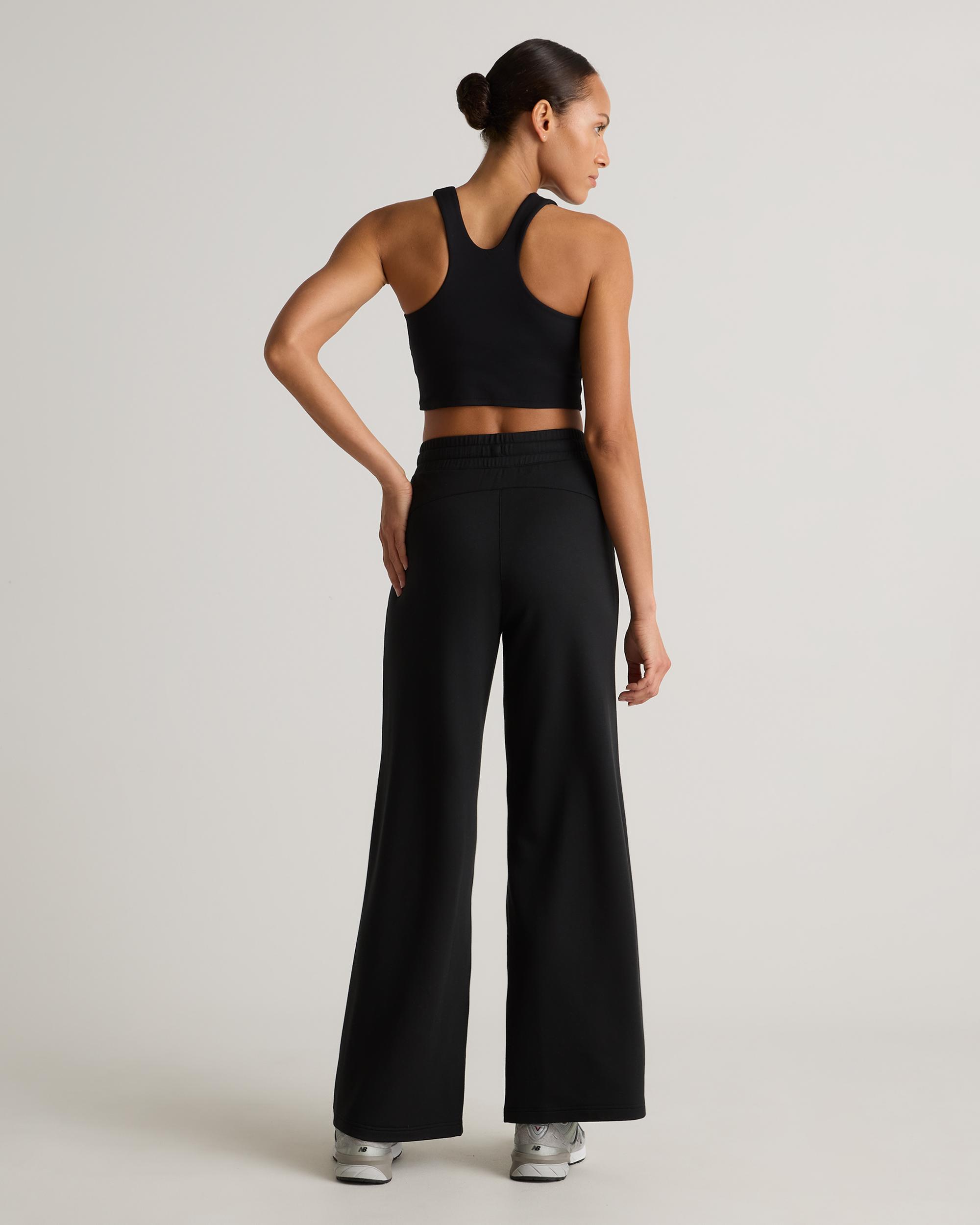 Quince | Women's SuperSoft Fleece Wide Leg Pants Lenzing Modal Product Image