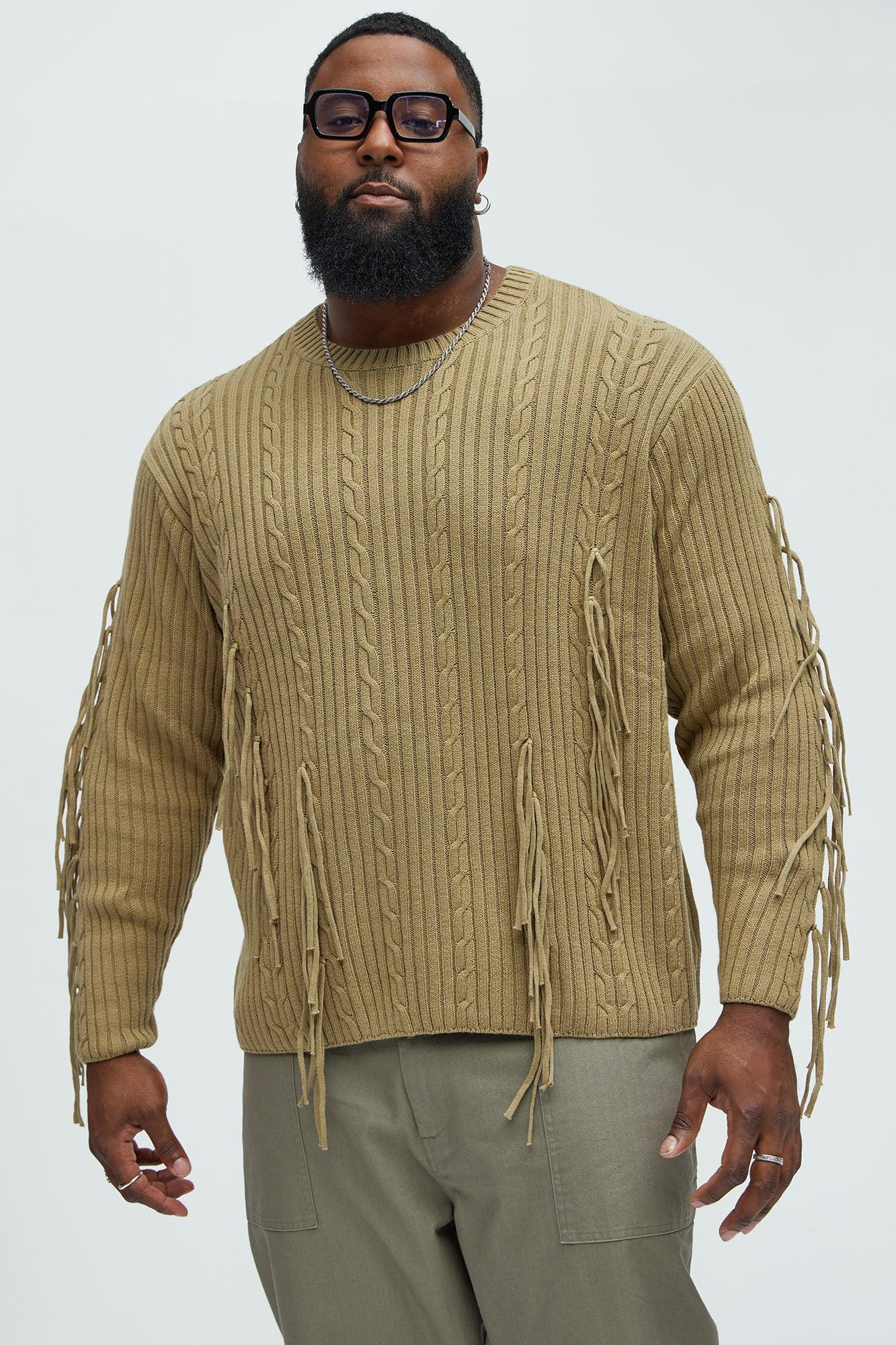 Stay For A While Sweater - Olive Product Image