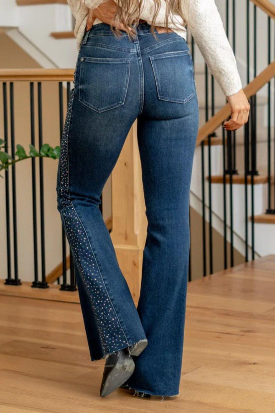 Judy Blue Rhinestone Flare Product Image