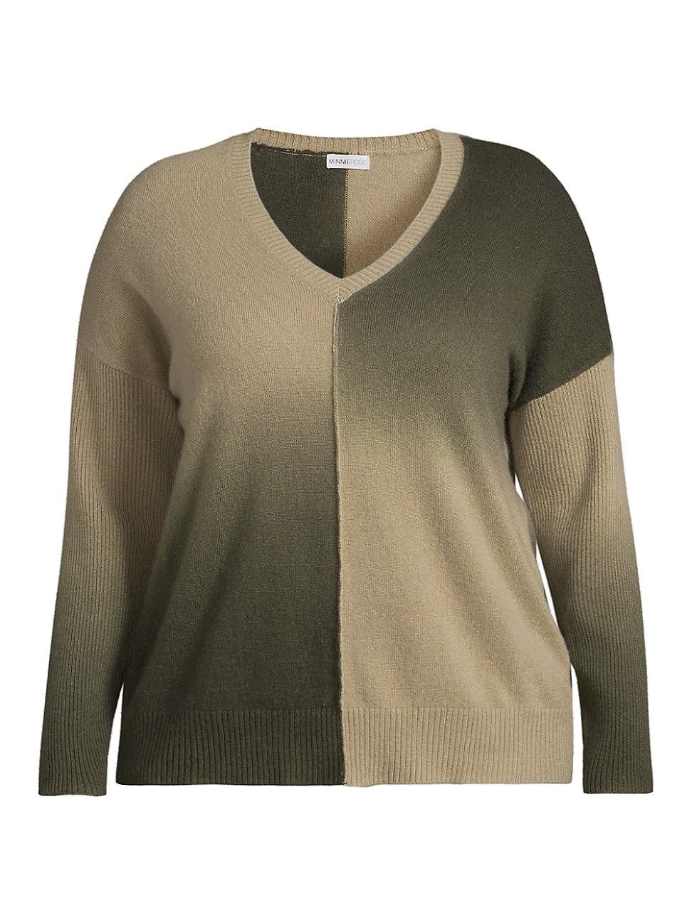 Womens Dip-Dyed Cashmere Sweater Product Image