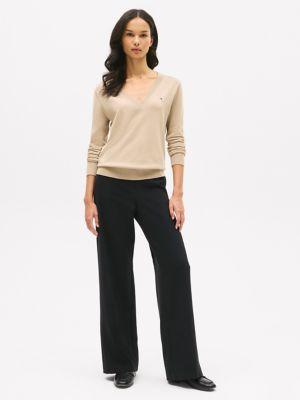 Viscose-Blend V-Neck Sweater Product Image