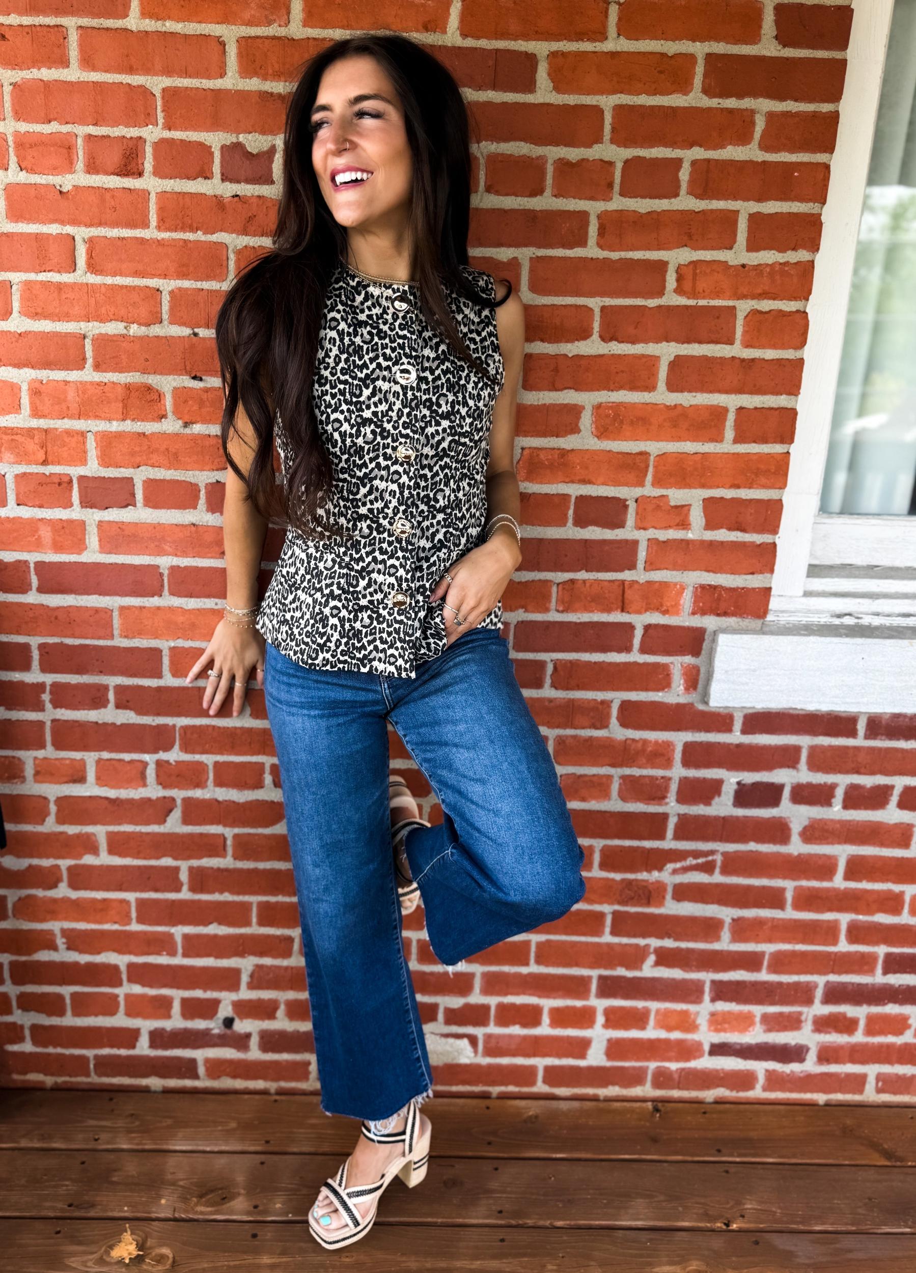 Leopard Luxe Vest Product Image