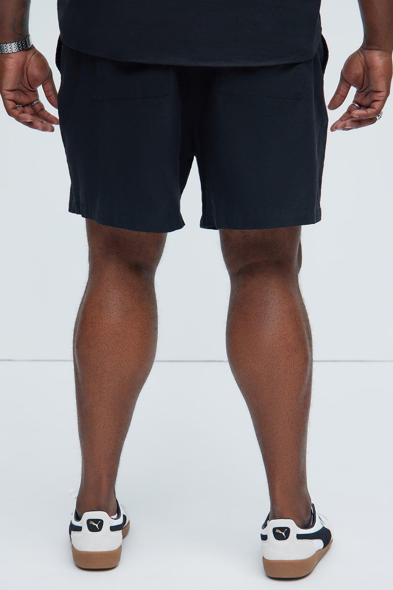 Bahamas Linen Shorts - Black Product Image
