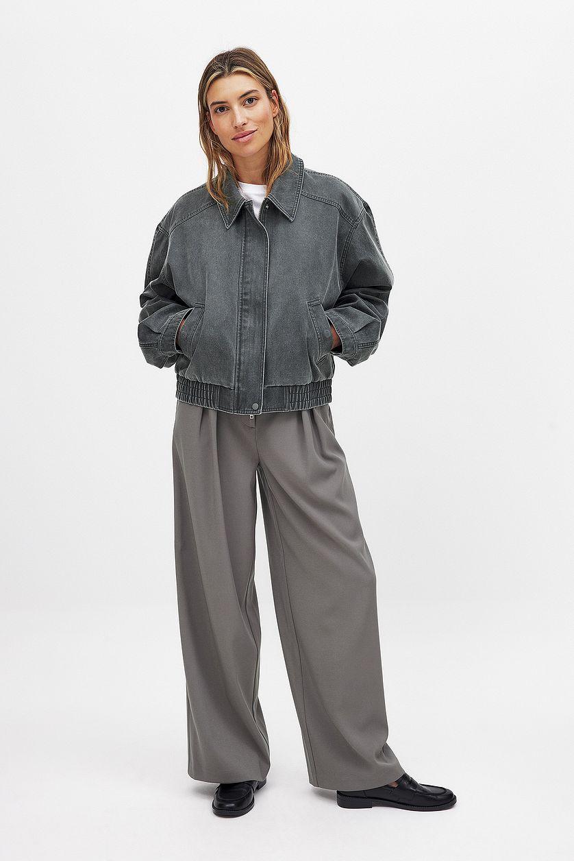 Washed Out Bomber Jacket Product Image