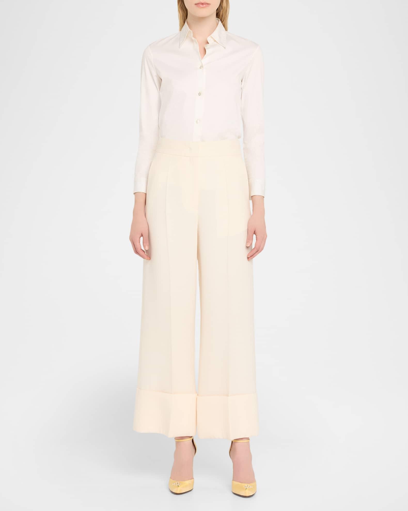 Hi Dolly Daisy Embroidered Satin Pumps  Product Image