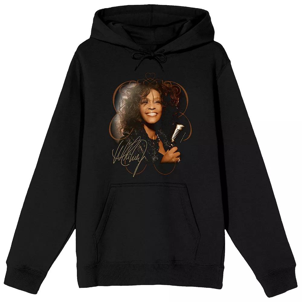 Men's Whitney Houston Face Graphic Hoodie,  Product Image