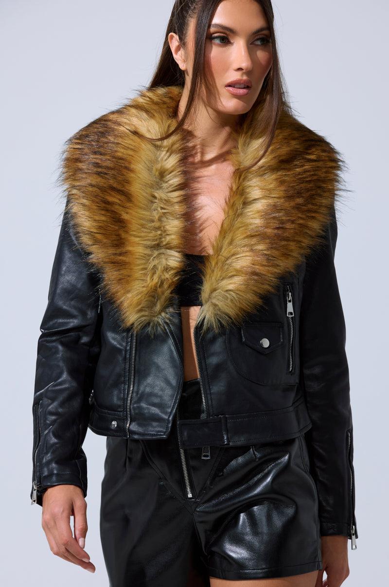 AUSSY FUR COLLAR MOTO Product Image