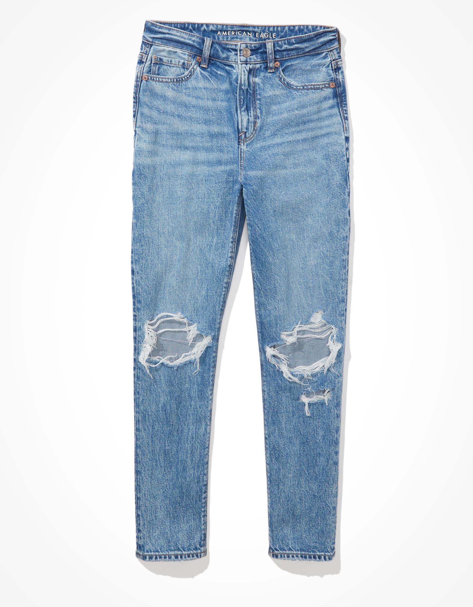 AE Strigid Ripped Mom Jean Product Image
