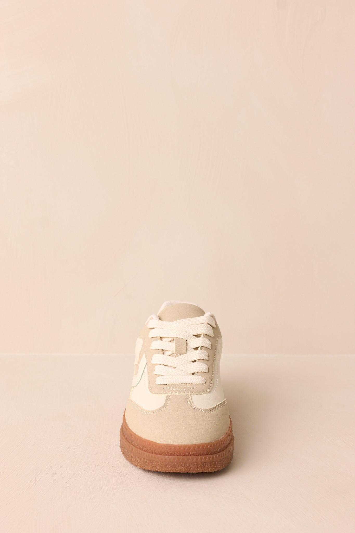 Catching Moments White & Beige Sneaker Product Image