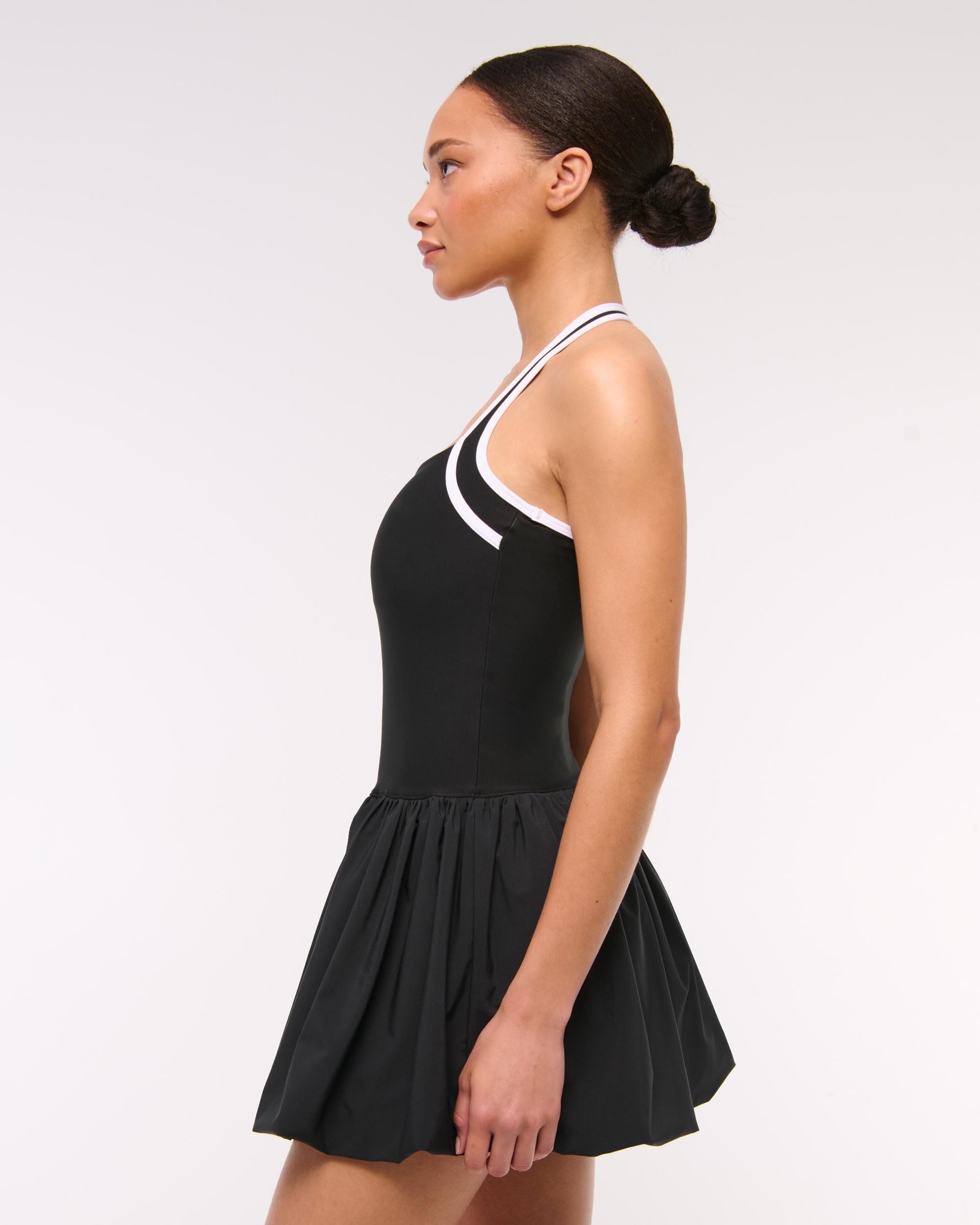 YPB motionTEK Halter Bubble Hem Mini Dress Product Image