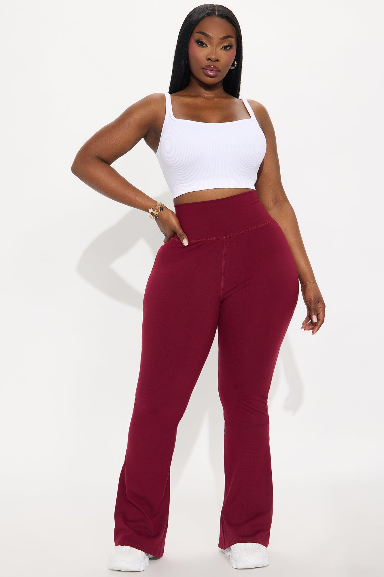 Break A Sweat Active Yoga Pant - Burgundy Female Product Image