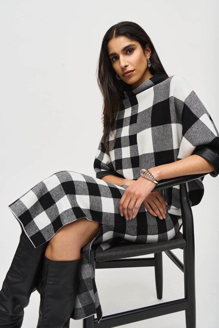 Plaid Jacquard Knit Skirt Product Image