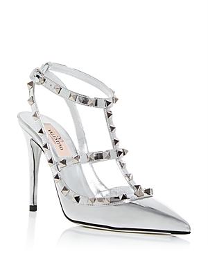 Rockstud Leather Caged Pump Product Image