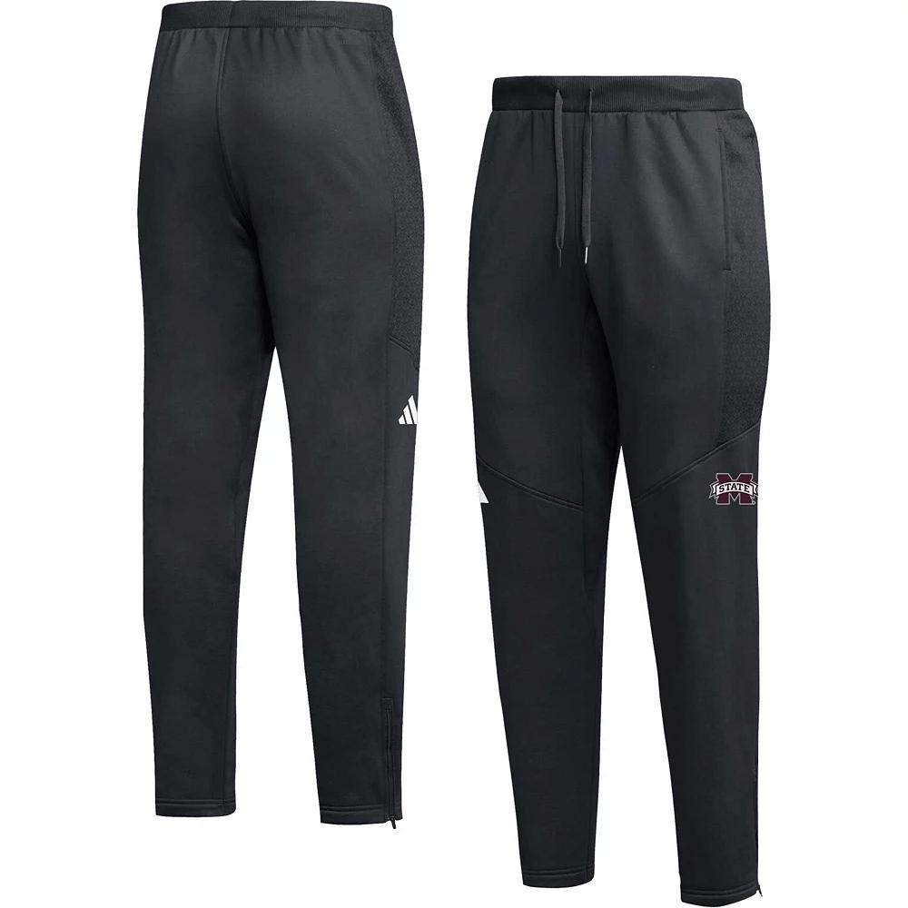 Men's adidas  Black Mississippi State Bulldogs 2023 Travel AEROREADY Tapered Pants, Size: 2XL, Mst Black Product Image