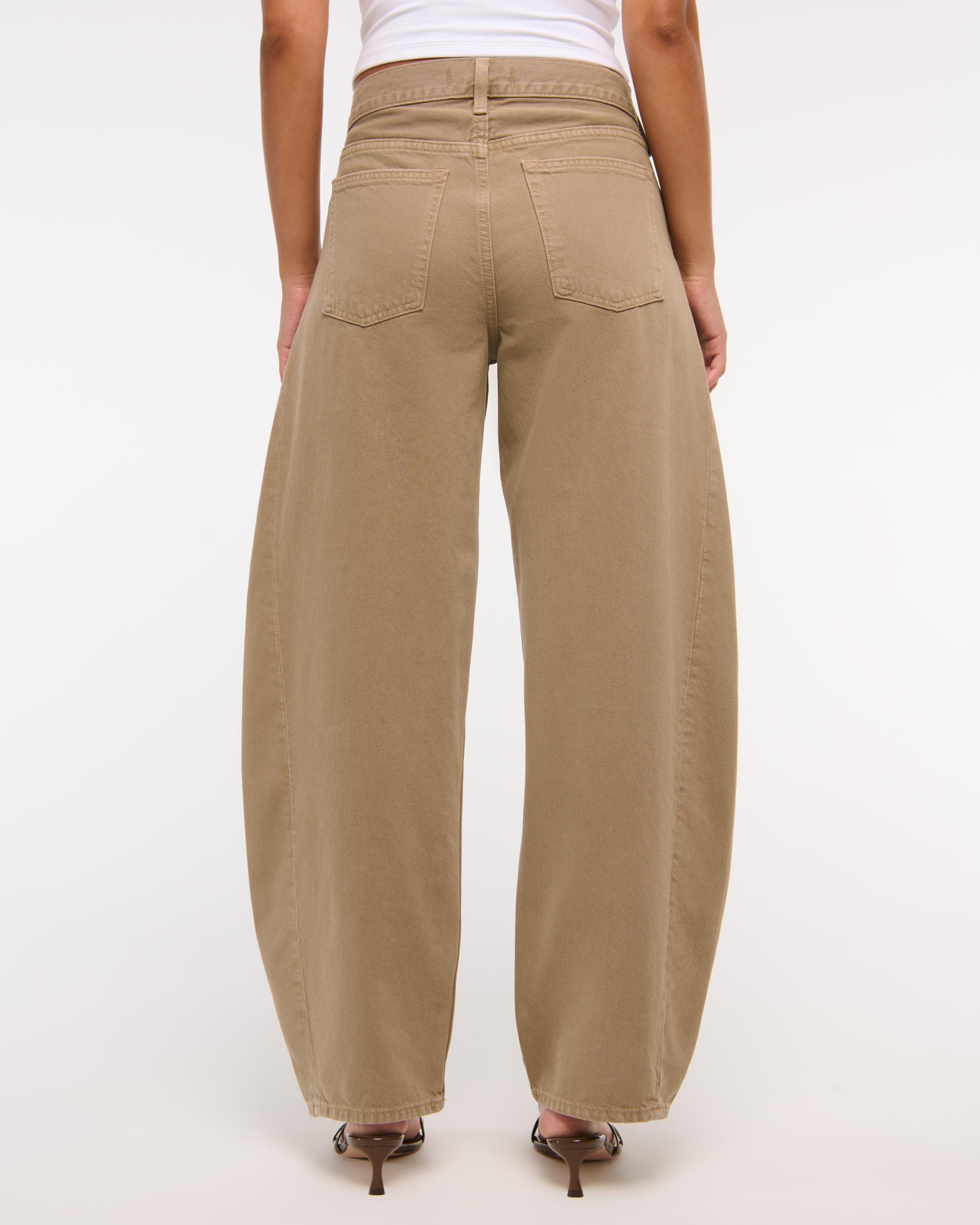 Mid Rise Barrel Jean Product Image