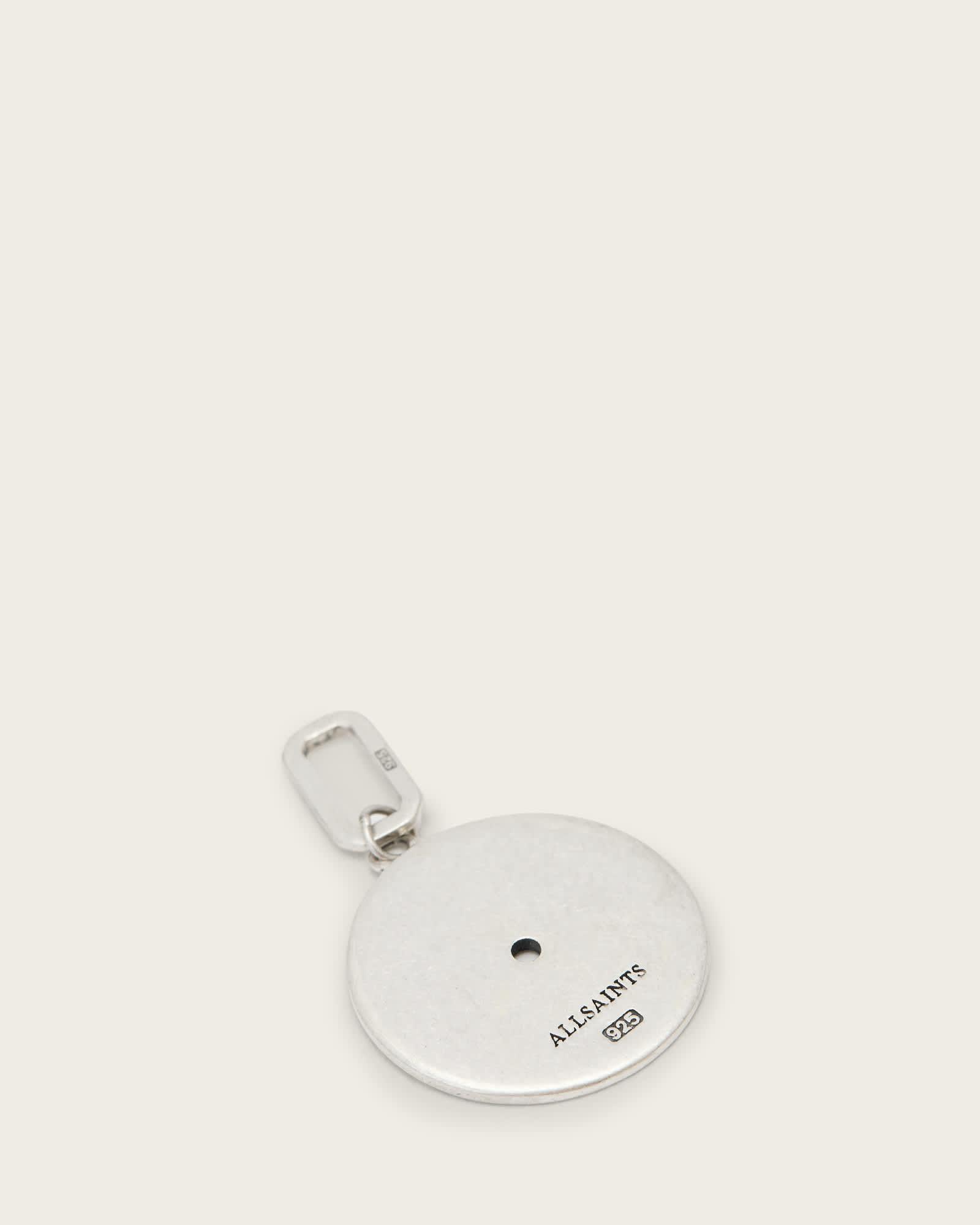 Lia Heart Huggie Earrings WARM SILVER | ALLSAINTS US Product Image