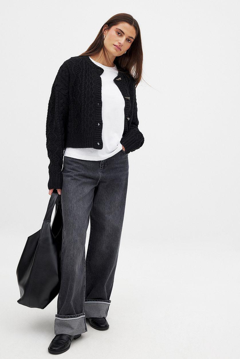 Knitted Cable Cardigan Product Image