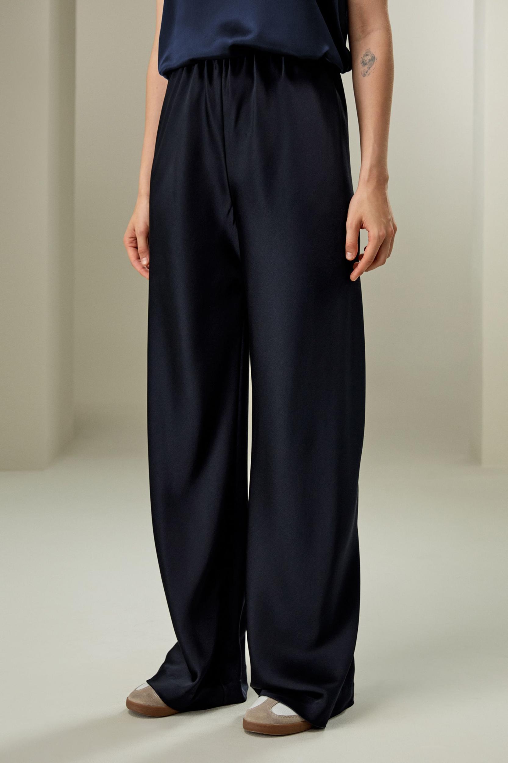 LILYSILK Silk Pants Women - Lily White 100 Silk - Classic Relaxed Fit Pants Petite 8 Product Image