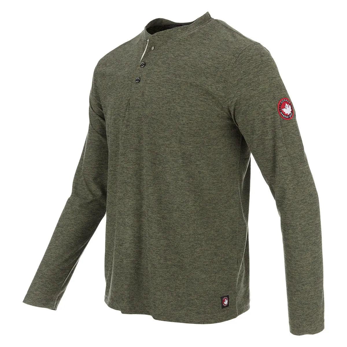 Canada Weather Gear Men's Long Sleeve Two Tone Supreme Soft Henley Product Image